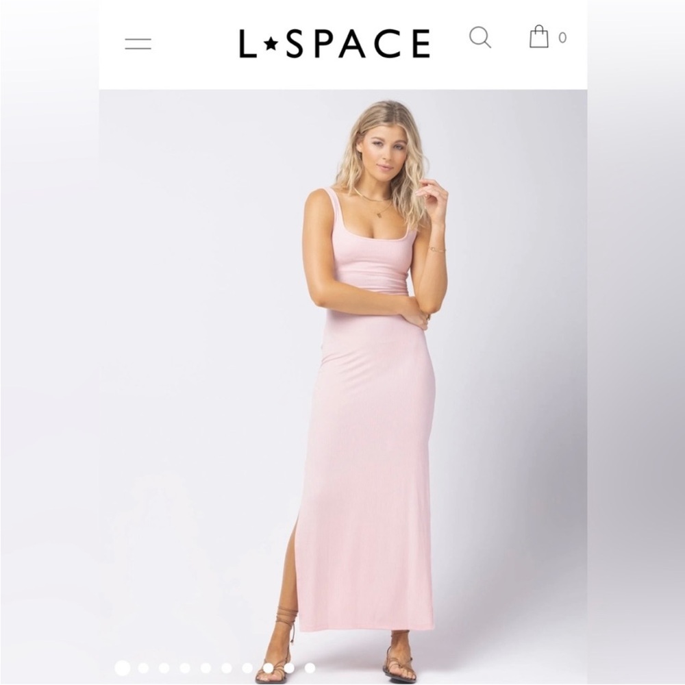 L*Space Mara Maxi Dress, Rose Quartz, Size Medium